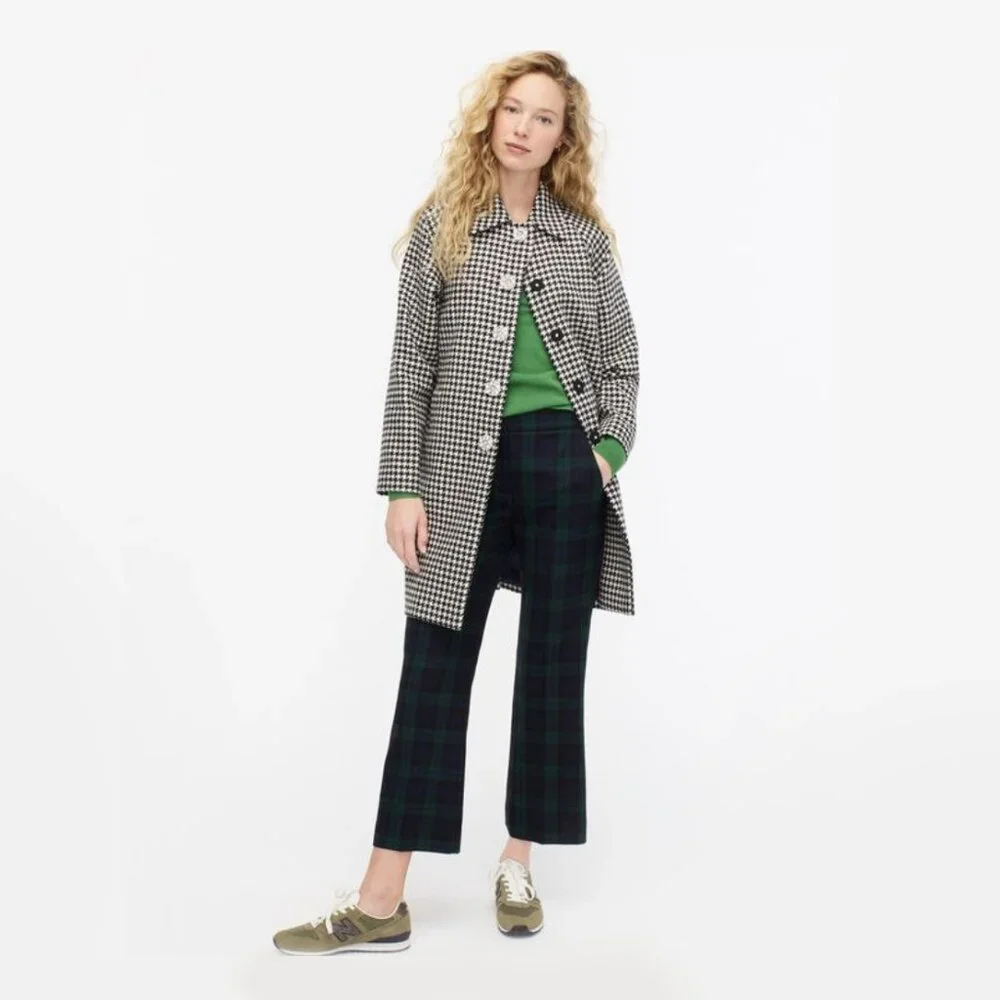 J. Crew Collection Car Coat in Houndstooth English Wool - Picture 2 of 7